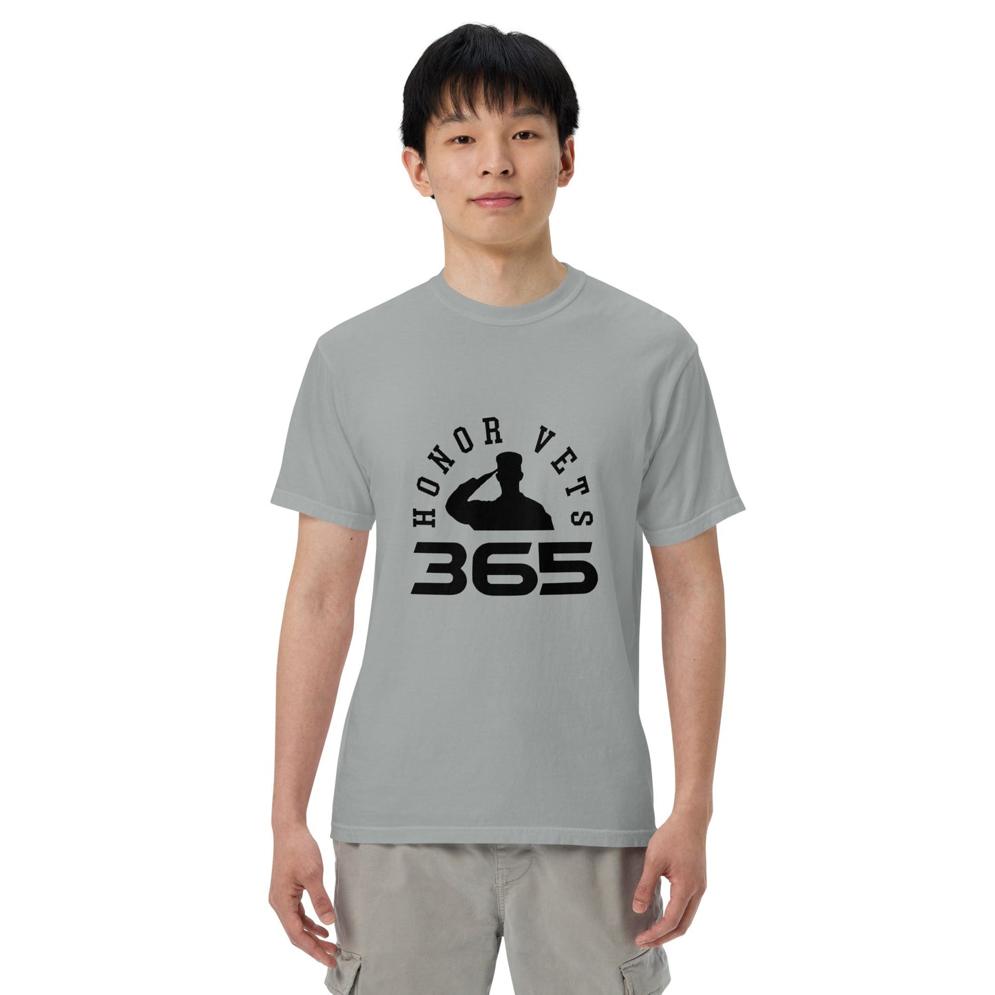 Men’s garment - dyed heavyweight t - shirt - Honorvets365