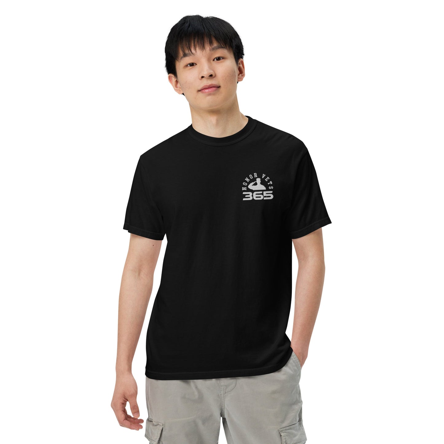 Men’s garment - dyed heavyweight t - shirt - Honorvets365
