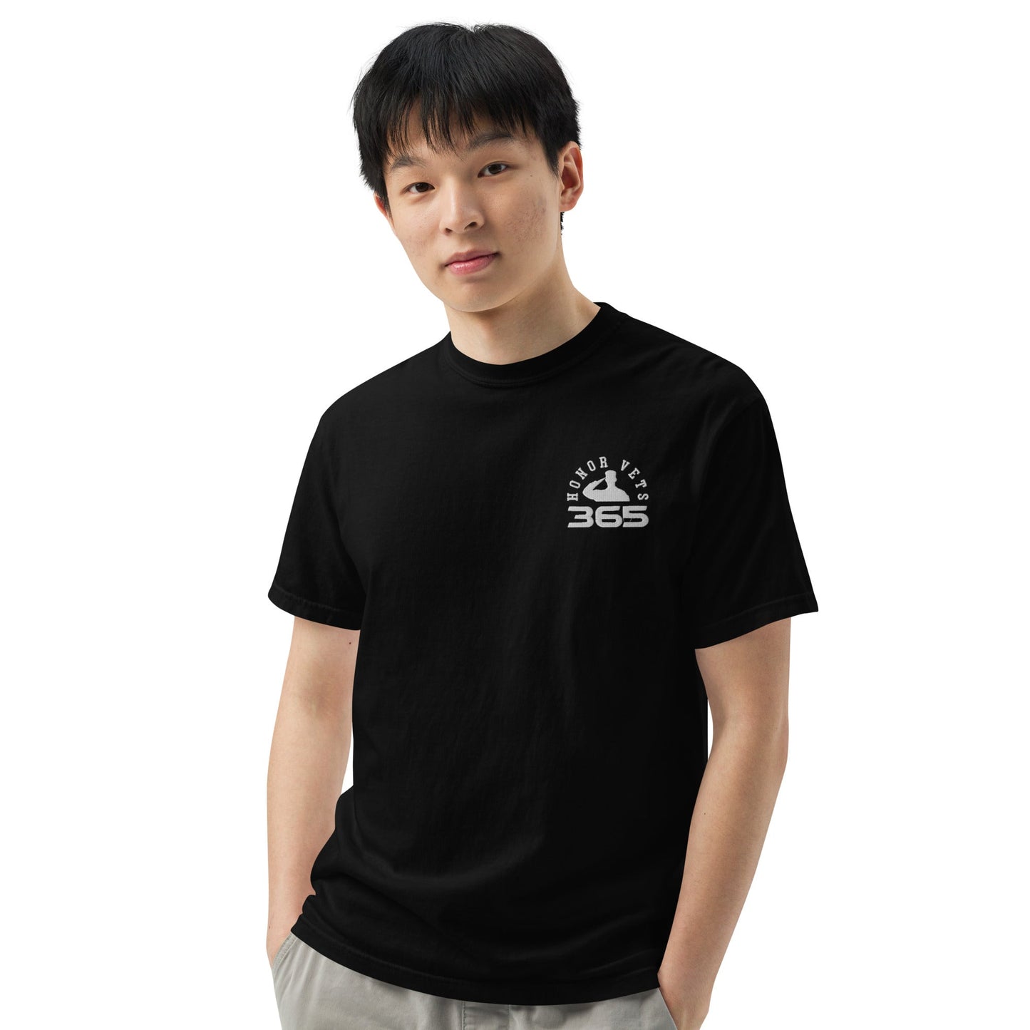 Men’s garment - dyed heavyweight t - shirt - Honorvets365