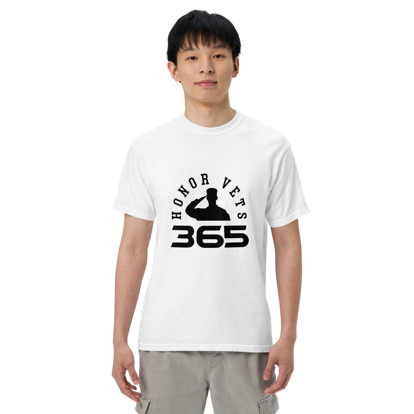 Men’s garment - dyed heavyweight t - shirt - Honorvets365