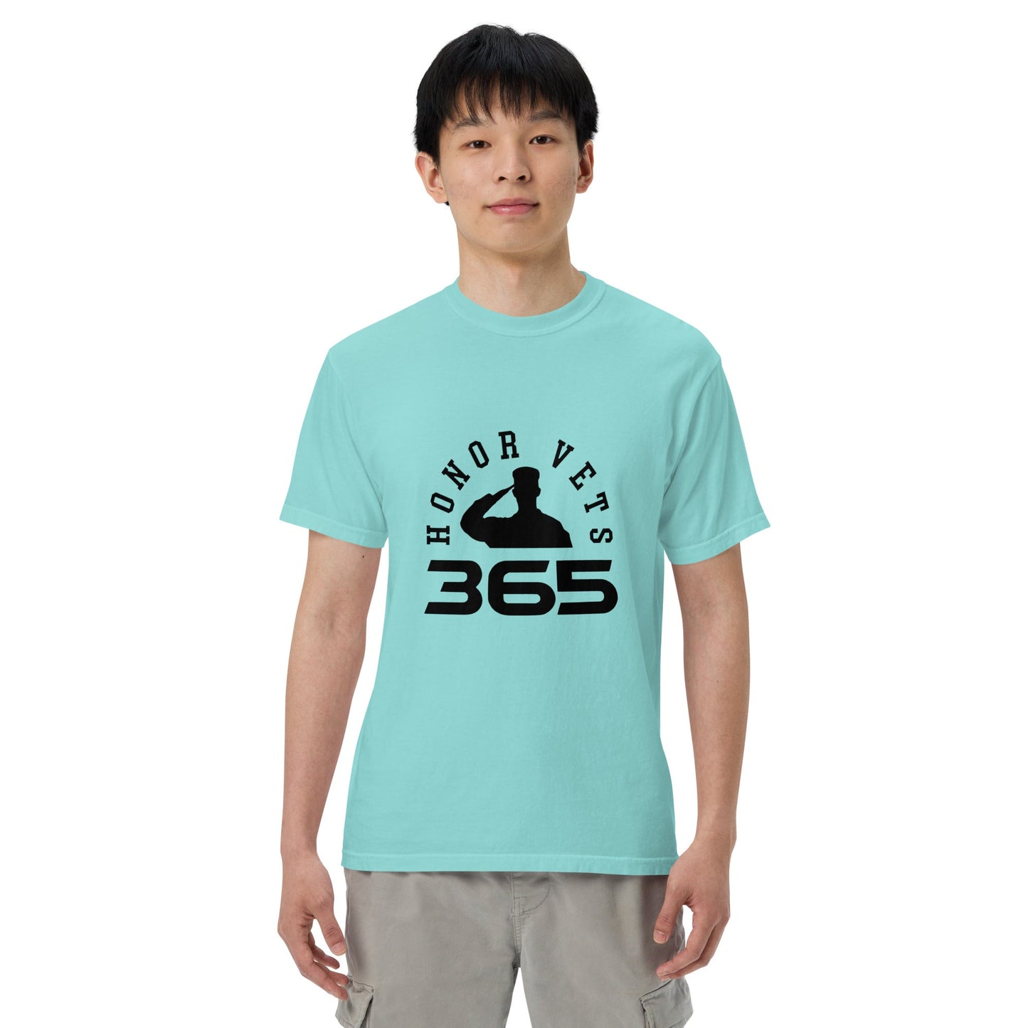 Men’s garment - dyed heavyweight t - shirt - Honorvets365