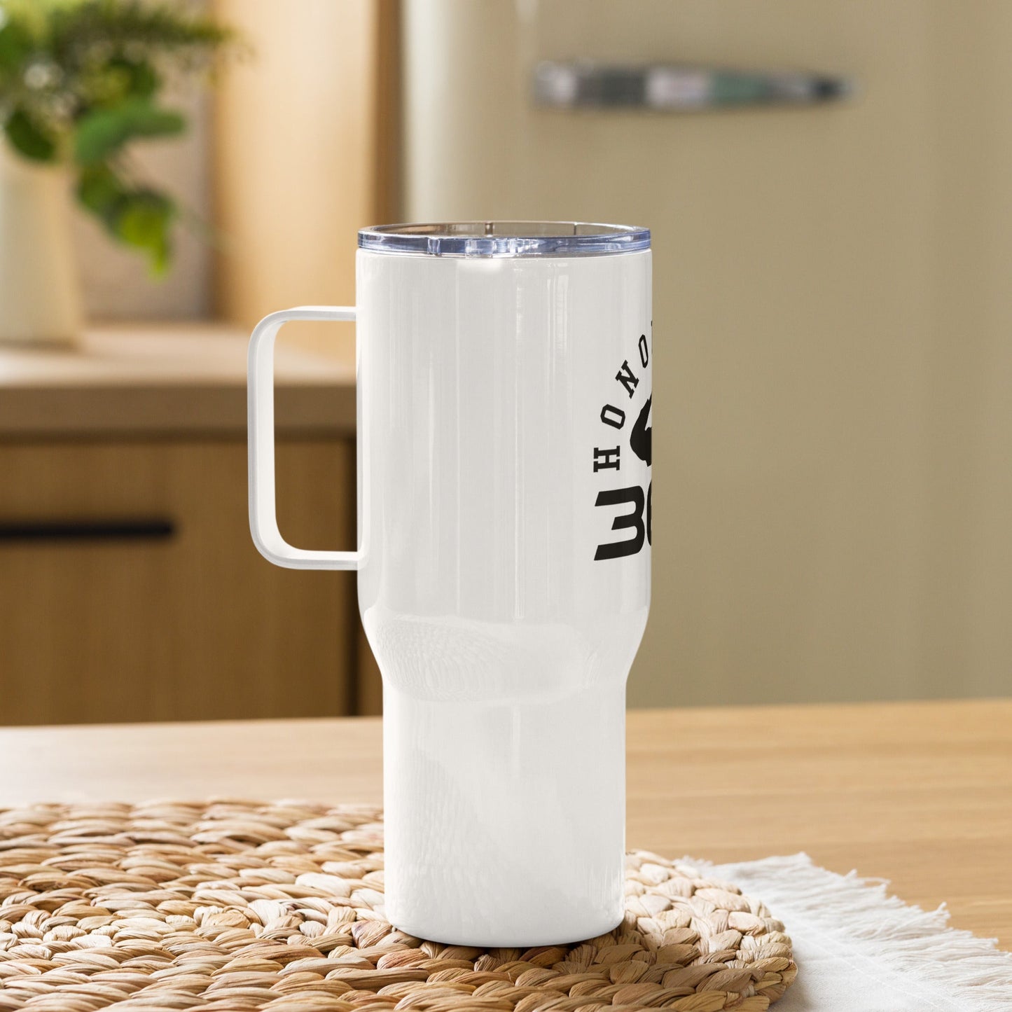 Travel mug with a handle - Honorvets365